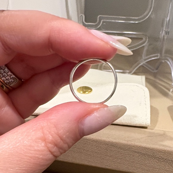 Sterling Silver stacking size 5 ring - Picture 3 of 5